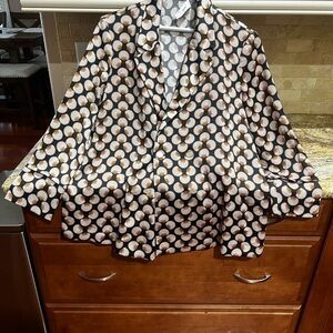 Mango Black and Cream Patterned Fabric